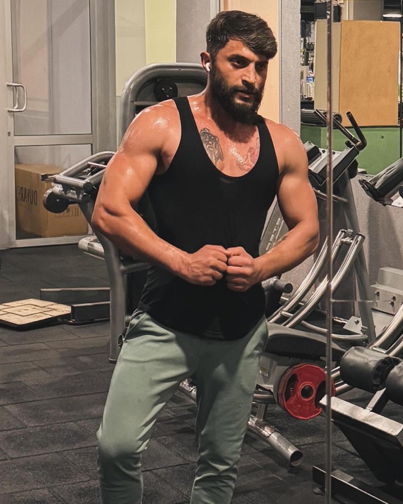 Burak Yazıcı antrenman sırasında